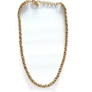 Miranda Frye Twisted Chain Gold Tone Necklace
